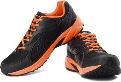 

Puma Atom Fashion Ind. Running Shoes For Men(Black, Orange, 02;black;vermillion orange