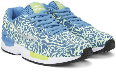 

Erke Running Shoes For Men(Blue, D.blue/lime green