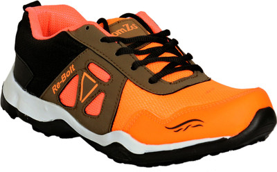 

Comzo Orange Mesh Sports Running Shoes For Men(Orange, Black