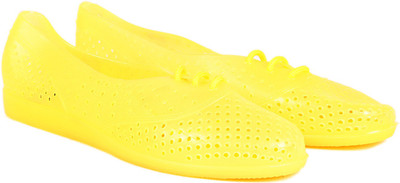 

TEN Yellow Pvc Casual Shoes For Women(Yellow)