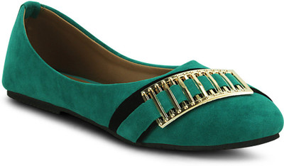 Get Glamr Stylish Bellies For Women(Green