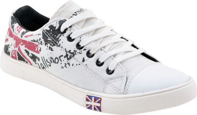 

Boysons stylish printed Sneakers For Men(Multicolor, White