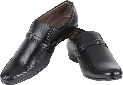 Buenos Simple Charm Slip On Shoes For Men(Black)