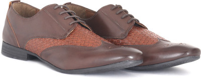 

Knotty Derby Alastor Wing Cap Brogue Lace up For Men(Brown
