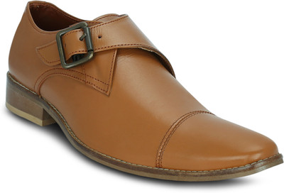 

Get Glamr Bellik Monk Strap For Men(Tan