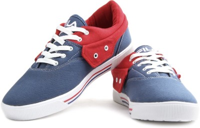 

Fila Canvas Shoes For Men(Navy, Red), Nvy;rd