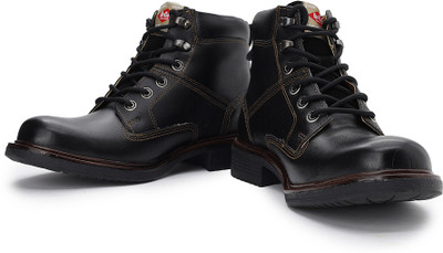 

Lee Cooper Men Boots For Men(Black), Black n