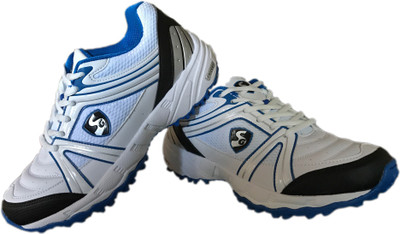 

SG Steadler 5.0 Cricket Shoes For Men(Multicolor, White/royal blue