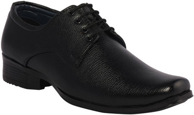 

Kraasa Solid Lace Up Shoes For Men(Black)
