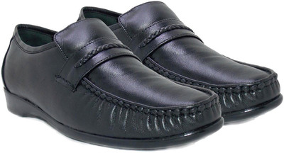 

Alberto Calza Leather Softouch Trumuk Slip On For Men(Black