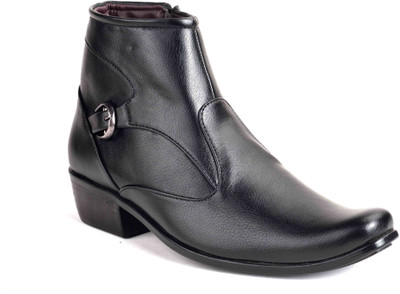 

Levanse Designer Zipper Slip On For Men(Black, Matte black