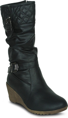 

Get Glamr Designer Knitted Boots For Women(Black