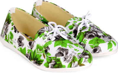 

Sam Stefy Canvas Shoes For Women(Green)