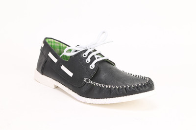 

Quarks Boat Boat Shoes For Men(Black)