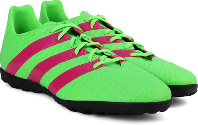 

ADIDAS ACE 16.4 TF Football Shoes For Men(Green, Pink, Sgreen/shopin/cblack