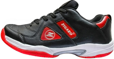 

Zigaro Badminton Shoes For Men(Black, Red, 04;black