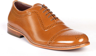 

Bxxy Single Stitch Semi-Brogue Corporate Casuals For Men(Tan