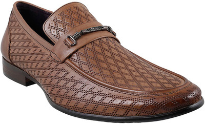 

Mochi J.Fontini Slip On Shoes For Men(Brown, 12;brown