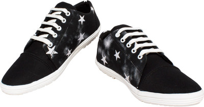 

Prakum Canvas Shoes For Men(Black)