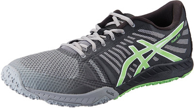 

Asics fuzeX TR Training & Gym Shoes For Men(Multicolor, Aluminum/green gecko/black