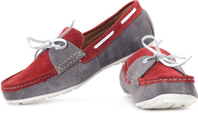

Style Centrum Boat Shoes For Men(Red, Grey