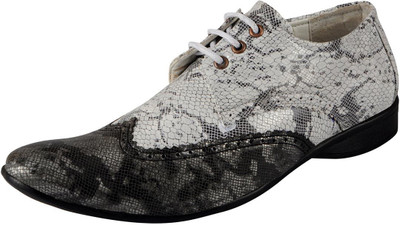 

FAUSTO Lace Up For Men(Black, Black white
