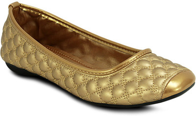 

Get Glamr Deep Toe Bellies For Women(Gold