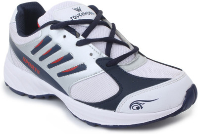 

Touchwood Viber White/Navy Sports Running Shoes For Men(White, Navy
