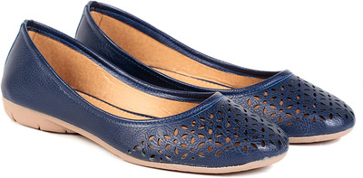 

TEN Blue Leather Bellies For Women(Blue)