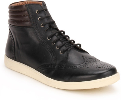 

Knotty Derby Justin Brogue Boots For Men(Black