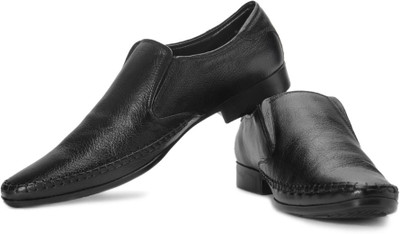 

Alberto Torresi Genuine Leather Slip On Shoes For Men(Black