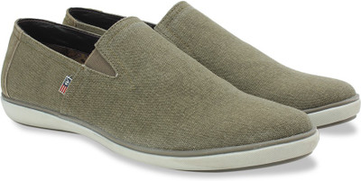

Arrow Casual Slip On Loafers For Men(Olive
