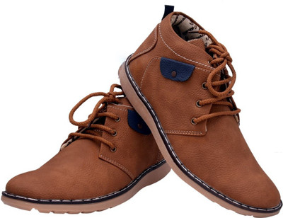 

John Karsun Scroll Boots For Men(Tan