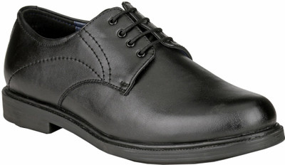 

GAI Black Synthetic Formal Derby Lace Up For Men(Black