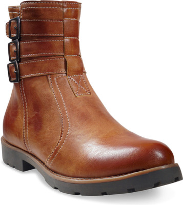 

ADYBird Unique Copper Shimmer Boots For Men(Tan