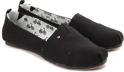 

Madlove Lydia Bellies For Women(Black, Black canvas