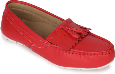 

Vilax Shoes Loafers For Men(Red, White)