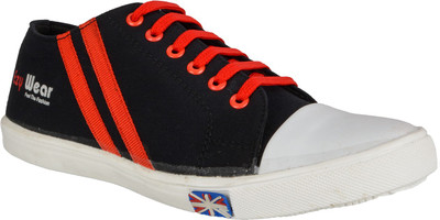 

Ezywear Canvas Shoes For Men(Black, Red