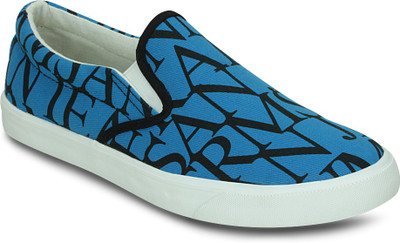 

Get Glamr PRINTED SNEAKERS Canvas Shoes For Men(Blue)