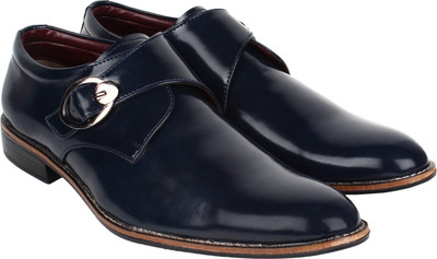 

Ambrogio Amore Monk Strap For Men(Blue