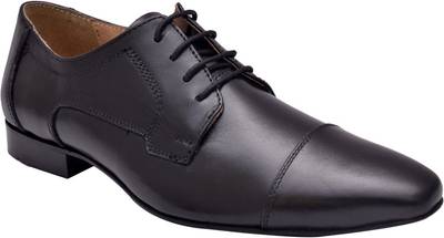 Hirel's Men Black Oxford Lace Up Shoes