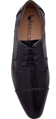 Hirel's Men Black Oxford Lace Up Shoes