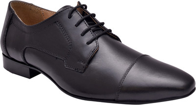 

Hirel's Men Black Oxford Lace Up Shoes For Men(Black