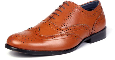 

Bxxy Lace-up Brogue Shoes Lace Up For Men(Tan