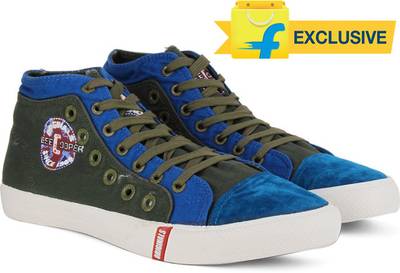 Lee Cooper Men Mid Ankle Canvas Sneakers