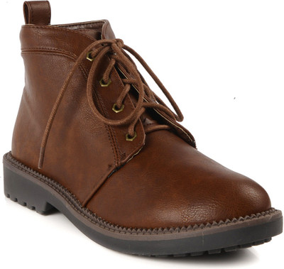 

Flat n Heels Boots For Women(Brown)