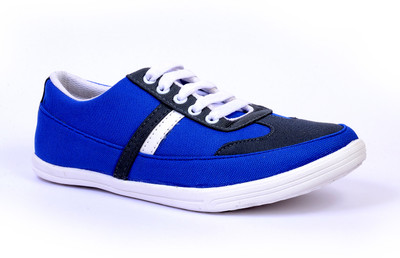 

Sam Stefy Blue White A6 Canvas Shoes For Men(Blue, White)