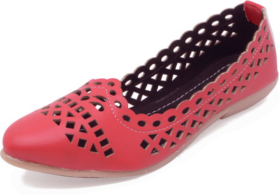 

Footrendz Cut Work Bellies For Women(Red
