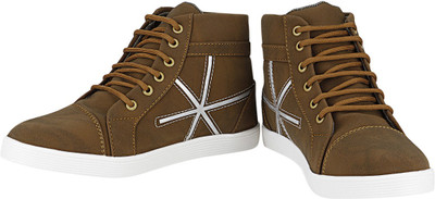 

Stylon Charming Boots For Men(Brown, White), Smart brown::chic white