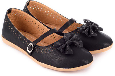 

Myra Ethnic Bow Bellies For Women(Black